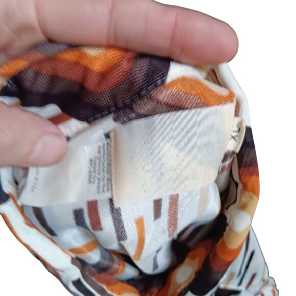 Men;s XL Disco Western Shirt Vintage 1970's Geometric Print Acetate Polyester - Picture 7 of 7